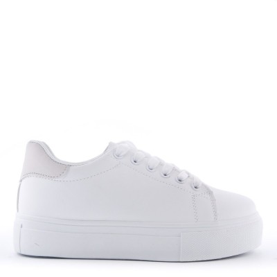 Faux leather sneakers for women