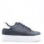 Faux leather sneakers for women