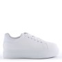 Faux leather sneakers for women