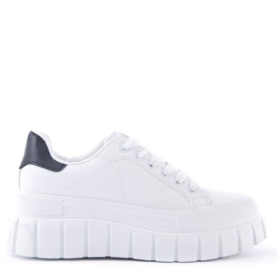 Faux leather sneakers for women