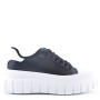 Faux leather sneakers for women