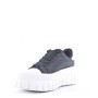 Faux leather sneakers for women