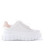 Faux leather sneakers for women