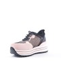 Mixed material lace sneaker for women