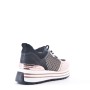 Mixed material lace sneaker for women