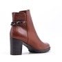 Faux leather ankle boot