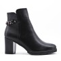 Faux leather ankle boot