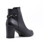 Faux leather ankle boot