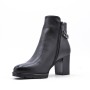 Faux leather ankle boot