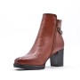 Faux leather ankle boot