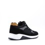 Men's mixed-material lace-up sneaker