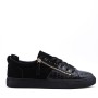 Faux leather sneakers for men