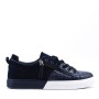 Faux leather sneakers for men