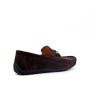 Mocassin marron en simili daim