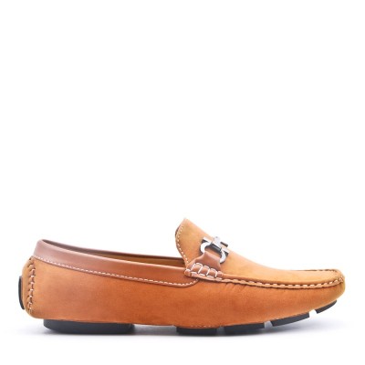 Faux suede moccasin for men