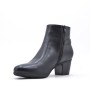 Faux leather ankle boot