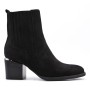 Faux leather ankle boot