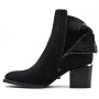 Faux leather ankle boot