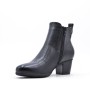 Faux leather ankle boot