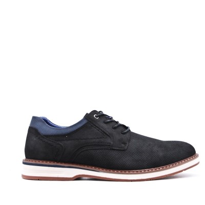 Faux leather lace-up derby