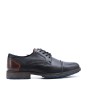 Faux leather lace-up derby