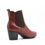 Faux leather ankle boot