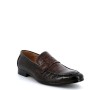 Faux leather derby for men