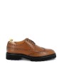 Lace-up leather derby