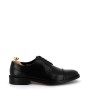 Lace-up leather derby