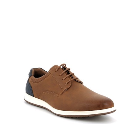 Faux leather derby for men