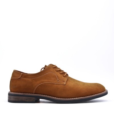 Faux leather lace-up derby