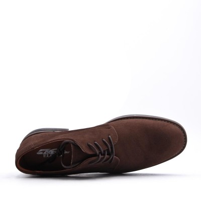 Faux leather lace-up derby