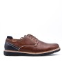 Faux leather lace-up derby