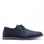 Faux leather lace-up derby