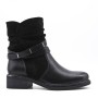 Ankle boot in mixed materials For fall and winter