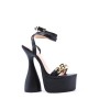 Faux leather heeled sandal