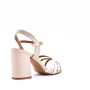 Faux leather heeled sandal