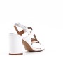 Faux leather heeled sandal