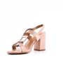 Faux leather heeled sandal