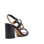 Faux leather heeled sandal