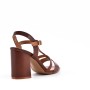 Faux leather heeled sandal