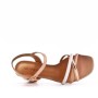 Faux leather heeled sandal