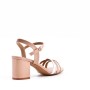 Faux leather heeled sandal