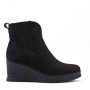 Faux suede ankle boot