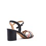 Faux leather heeled sandal