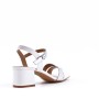 Faux leather heeled sandal