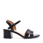 Faux leather heeled sandal