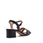 Faux leather heeled sandal