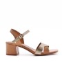 Faux leather heeled sandal