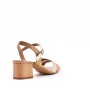 Faux leather heeled sandal